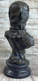 Dalila Delilah by Emmanuel Villanis Bronze Bust 18" x 9"