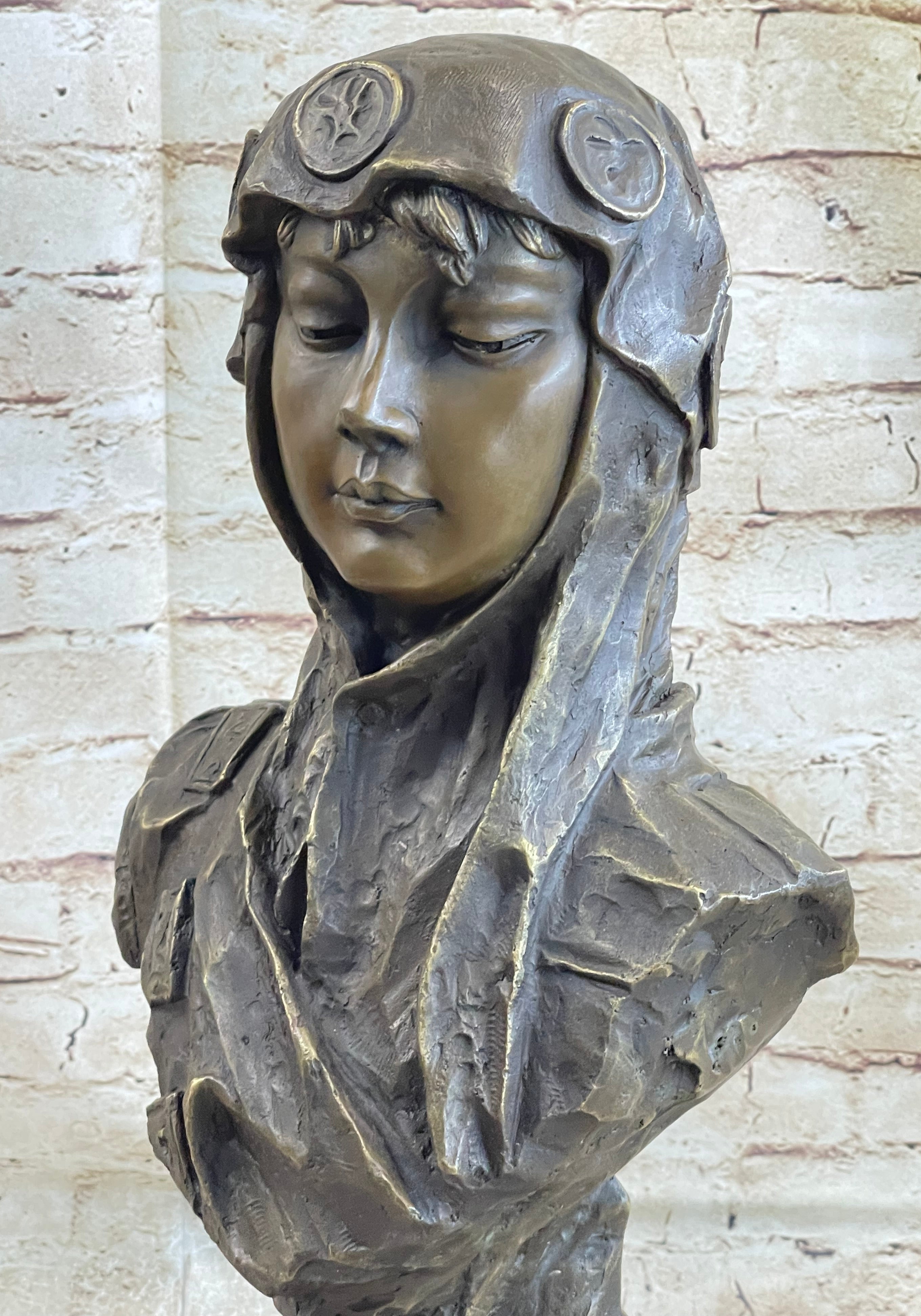 Dalila Delilah by Emmanuel Villanis Bronze Bust 18" x 9"