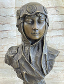 Dalila Delilah by Emmanuel Villanis Bronze Bust 18" x 9"