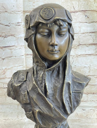Dalila Delilah by Emmanuel Villanis Bronze Bust 18" x 9"
