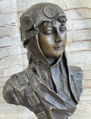 Dalila Delilah by Emmanuel Villanis Bronze Bust 18" x 9"
