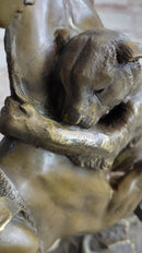 Horse Mounted Female Amazon Warrior by Auguste Kiss Bronze Sculpture