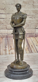Saint Joan of Arc Bronze Metal Sculpture French History