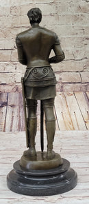 Saint Joan of Arc Bronze Metal Sculpture French History