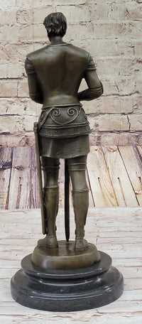 Saint Joan of Arc Bronze Metal Sculpture French History