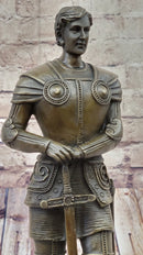 Saint Joan of Arc Bronze Metal Sculpture French History
