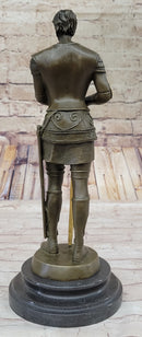 Saint Joan of Arc in Plate Armor Bronze Sculpture