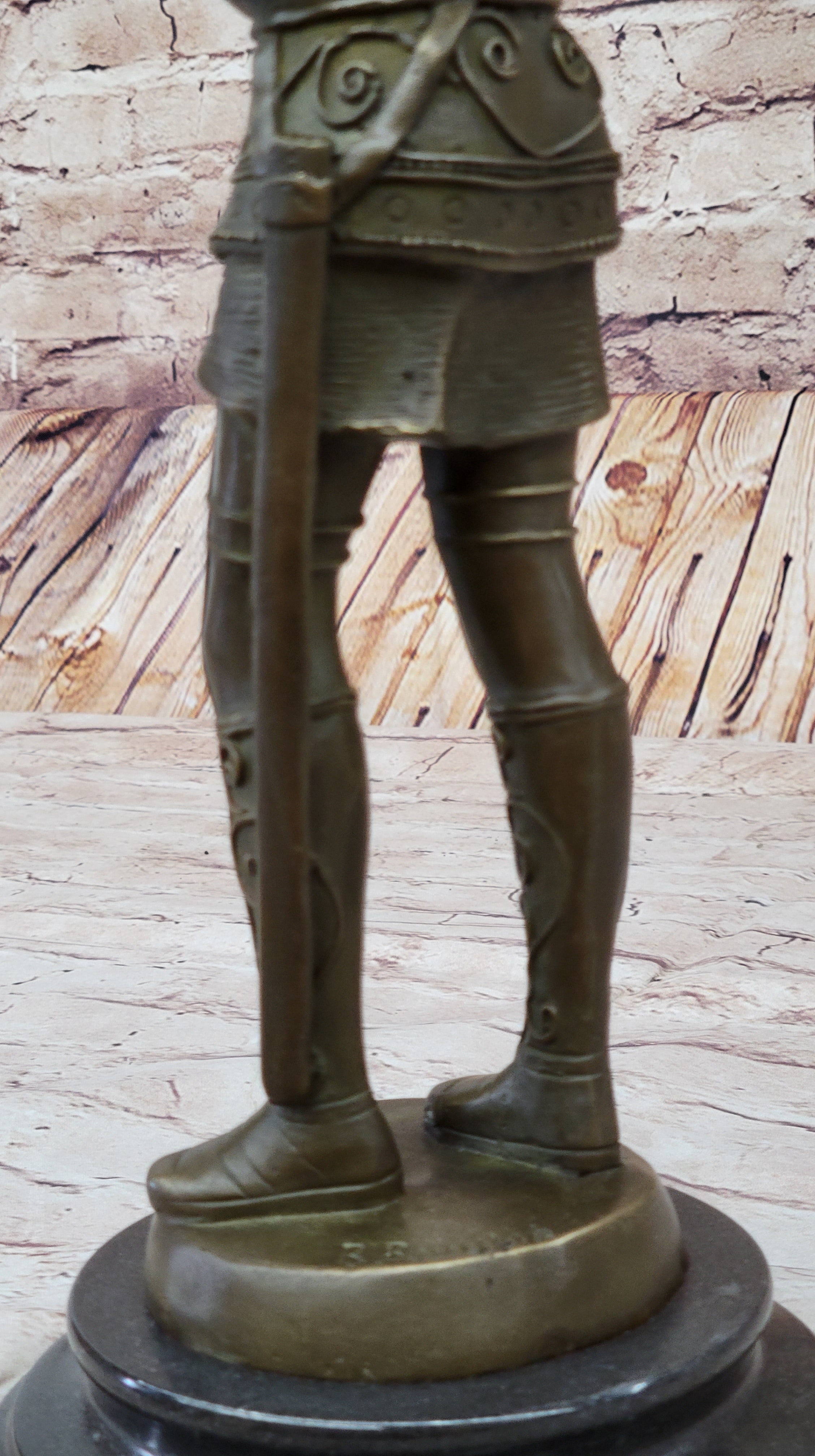 Saint Joan of Arc in Plate Armor Bronze Sculpture
