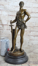 Vintage French Bronze Sculpture by Maurice Constant - Le Travail SALE