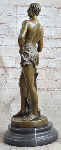 Vintage French Bronze Sculpture by Maurice Constant - Le Travail SALE