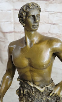 Vintage French Bronze Sculpture by Maurice Constant - Le Travail SALE