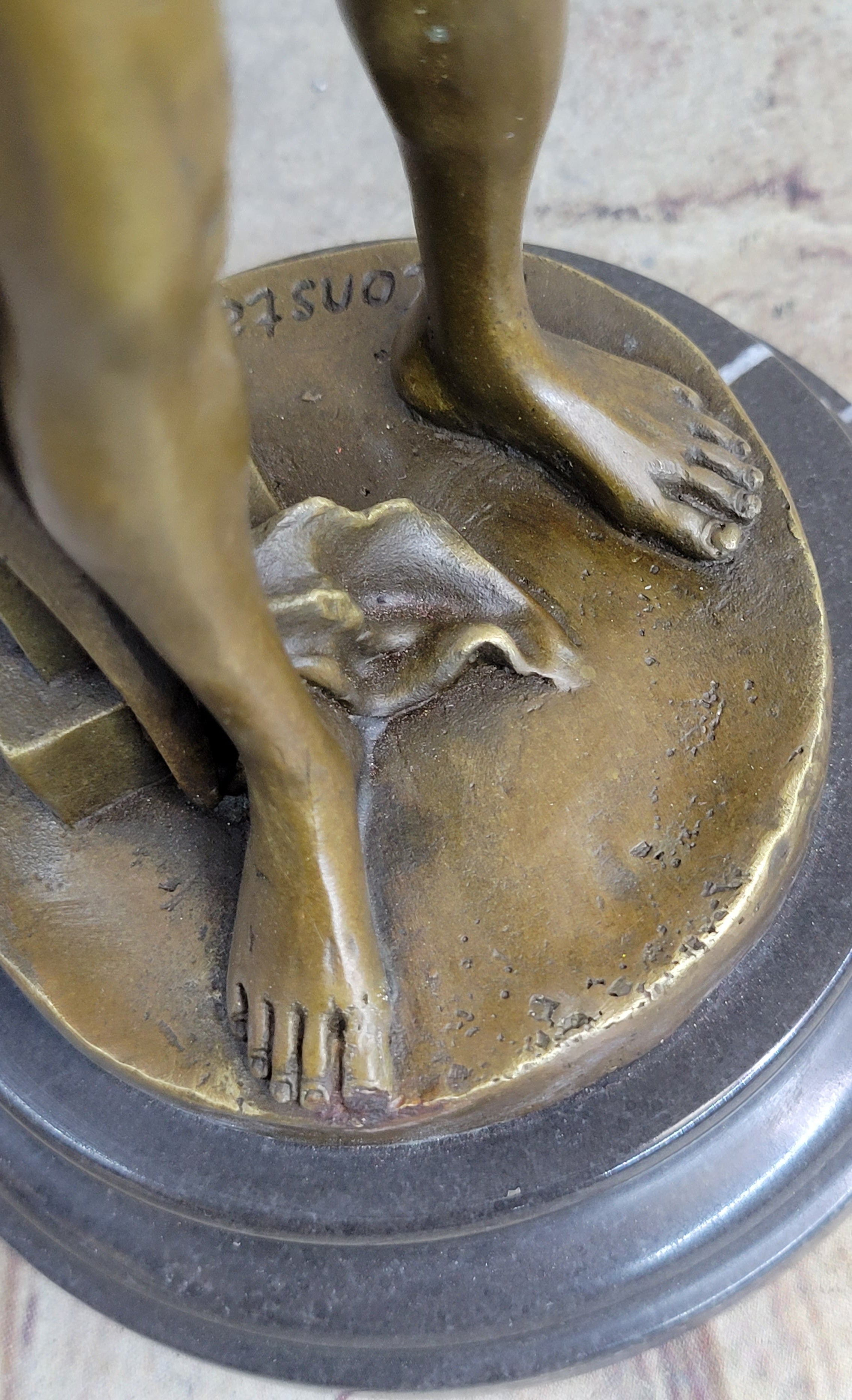 Vintage French Bronze Sculpture by Maurice Constant - Le Travail SALE