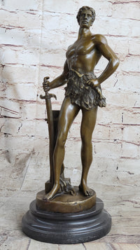Vintage French Bronze Sculpture by Maurice Constant - Le Travail SALE