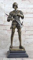 Bronze Sculpture by Emile Louis Picault, Figure of Warrior
