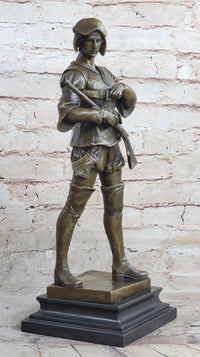 Bronze Sculpture by Emile Louis Picault, Figure of Warrior