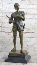 Bronze Sculpture by Emile Louis Picault, Figure of Warrior