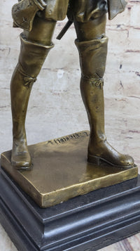 Bronze Sculpture by Emile Louis Picault, Figure of Warrior