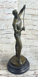 Bronze Figure of Young Fencer by Benoit Rougelet