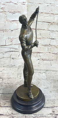 Bronze Figure of Young Fencer by Benoit Rougelet