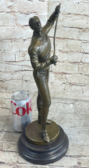 Bronze Figure of Young Fencer by Benoit Rougelet