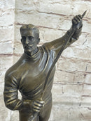 Bronze Figure of Young Fencer by Benoit Rougelet