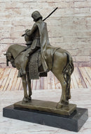 King Arthur Knight in Armor on Horseback Bronze 15" x 12"