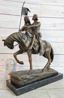 Bronze Figure of Couple on Horseback by Julius Schmidt-Felling