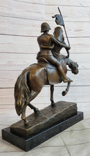 Bronze Figure of Couple on Horseback by Julius Schmidt-Felling