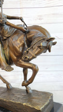 Bronze Figure of Couple on Horseback by Julius Schmidt-Felling