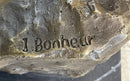 Signed Bonheur Arab Man on Horse Bronze Sculpture