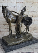 Hippolyta Queen of the Amazons Bronze Sculpture 12" x 12"