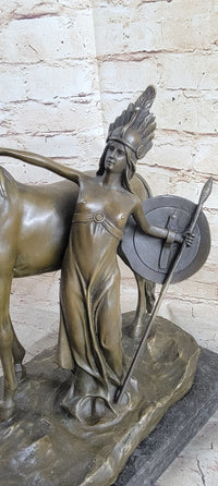 Hippolyta Queen of the Amazons Bronze Sculpture 12" x 12"