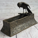 Bronze Bird Planter Window Box Metal Sculpture 7" x 10"