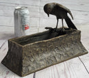 Bronze Bird Planter Window Box Metal Sculpture 7" x 10"