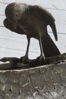 Bronze Bird Planter Window Box Metal Sculpture 7" x 10"