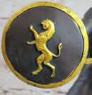 Signed Jensen Handsome Nude Roman Warrior Bronze Sculpture Art
