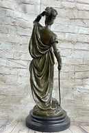 Italian Renaissance Warrior Knight Bronze 15" x 7" Sculpture