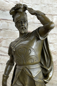Italian Renaissance Warrior Knight Bronze 15" x 7" Sculpture