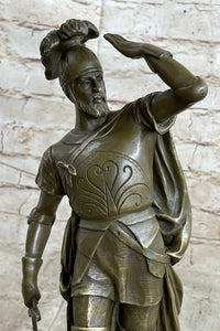 Italian Renaissance Warrior Knight Bronze 15" x 7" Sculpture