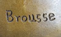Hermes Flying Mercury and Pandora Bronze Sculpture by Brousse