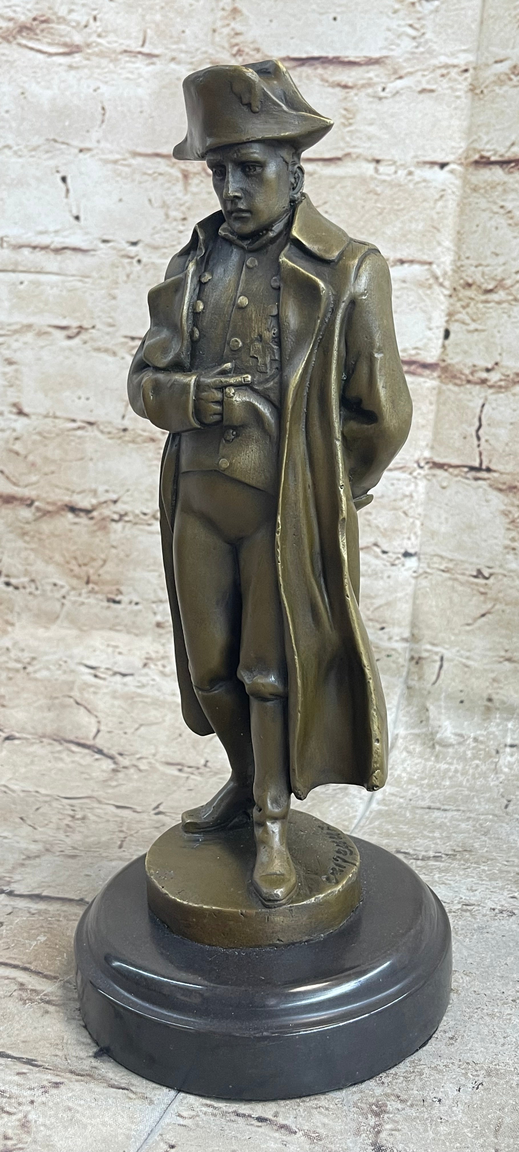 Napoleon Bronze Sculpture Signed Milo 11" x 5"