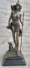14'' Hot Cast Bronze Diana the Huntress Sculpture