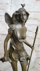 14'' Hot Cast Bronze Diana the Huntress Sculpture