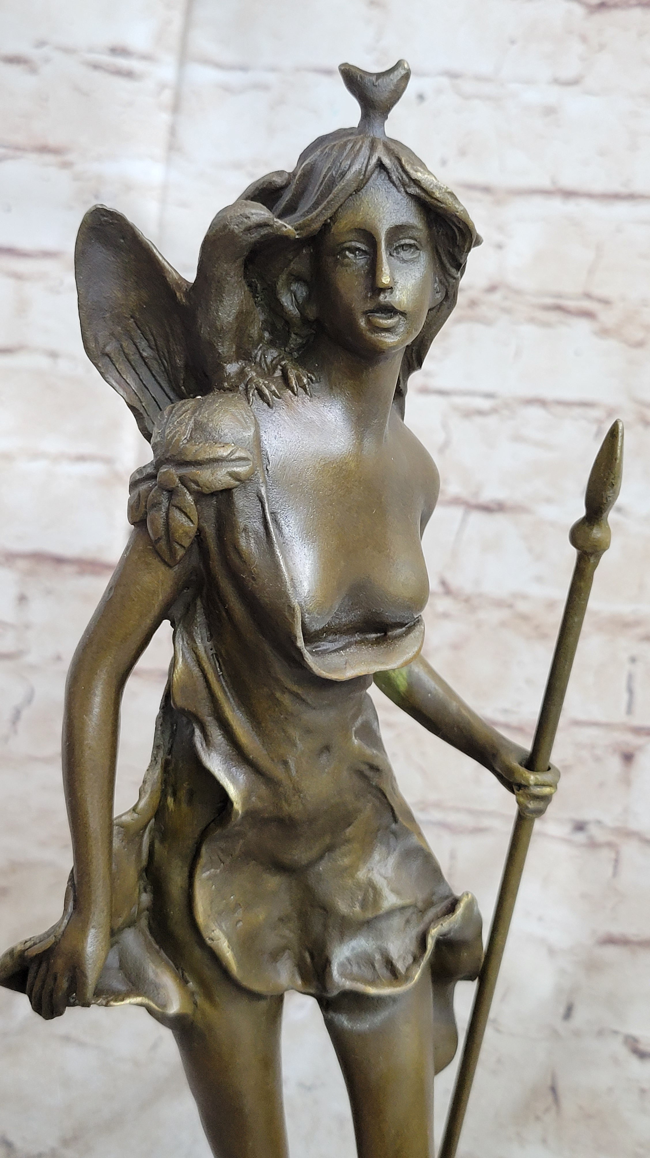 14'' Hot Cast Bronze Diana the Huntress Sculpture