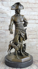 Frederick the Great Warrior King with Two Dogs Bronze Sculpture