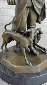 Frederick the Great Warrior King with Two Dogs Bronze Sculpture