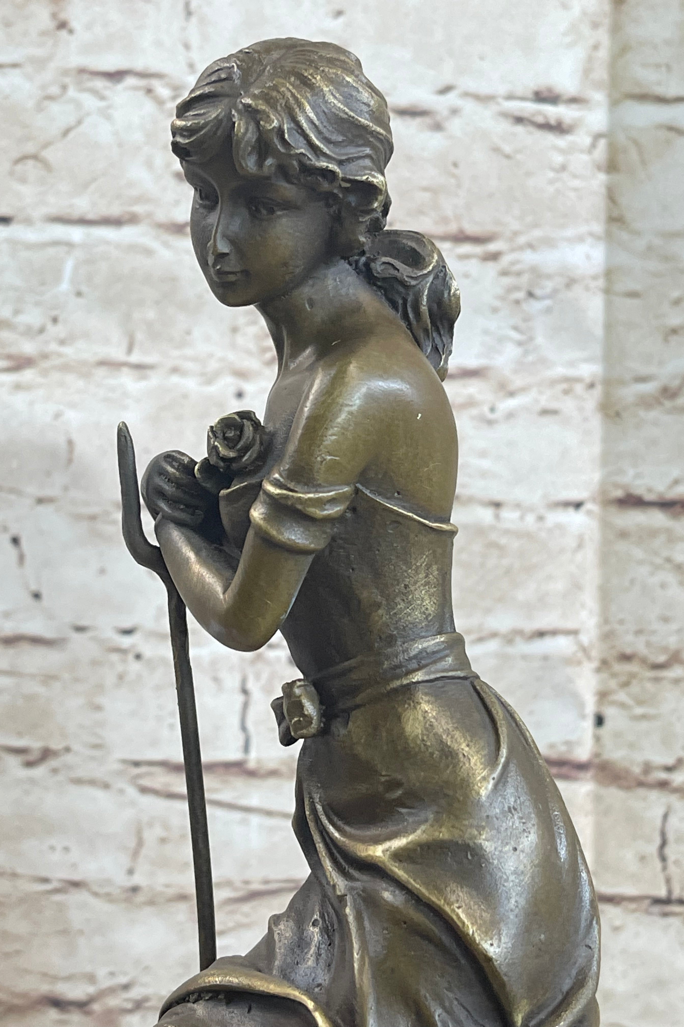 Dreaming by Auguste Moreau Art Deco Bronze Woman