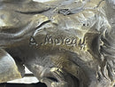 Dreaming by Auguste Moreau Art Deco Bronze Woman