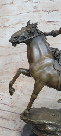 Carl Kauba Cowboy Shooting Gun Bronze Sculpture