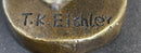 Hawaiian Hula Dancer Topless Girl Semi Nude Bronze Sculpture Statue Figure by Eichler